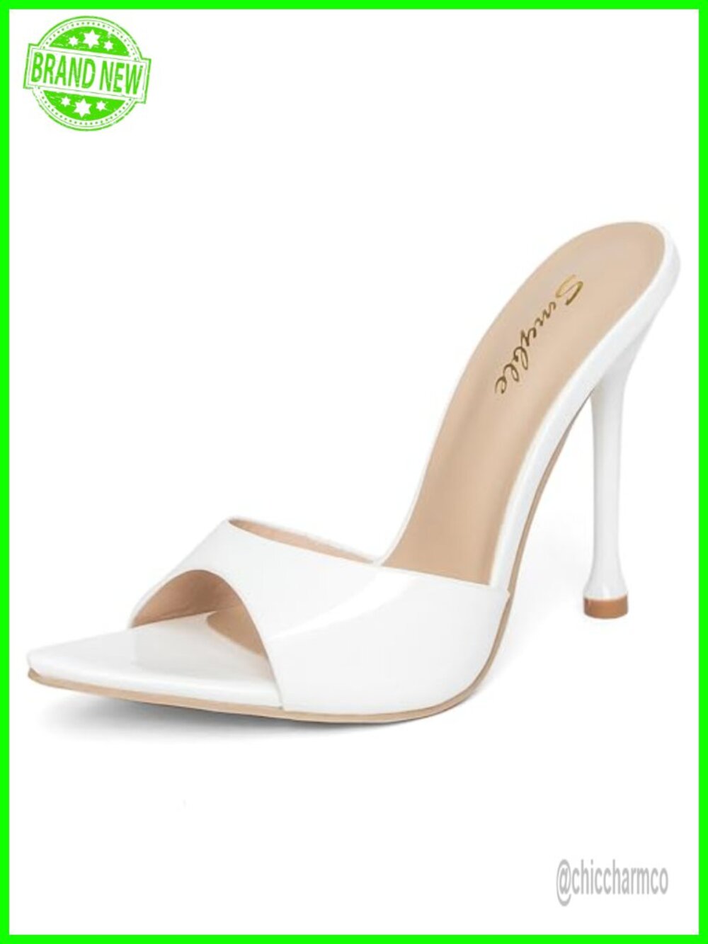 Stiletto Heel Sandals - Open Toe Slip-On Dress Shoes - High Heels
